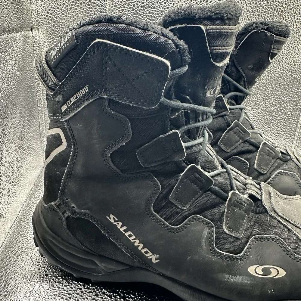 Salomon Tundra Boots Mens US 8.5 Thinsulate Insulation Contragrip GTX Shoes Snow